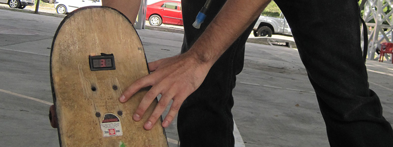 ¡Tecnología en patineta!