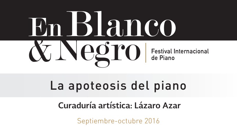 El Festival Internacional de Piano En Blanco & Negro